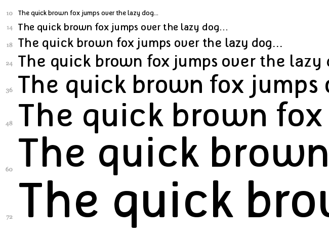 Tellural font waterfall